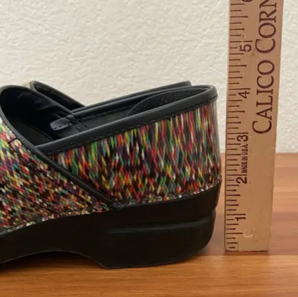 Dansko Womens Professional Pixel Patent Clog Sz 37 7 - Picture 7 of 11